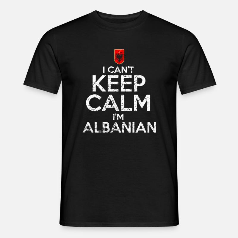 Albaner - Männer T-Shirt - Schwarz