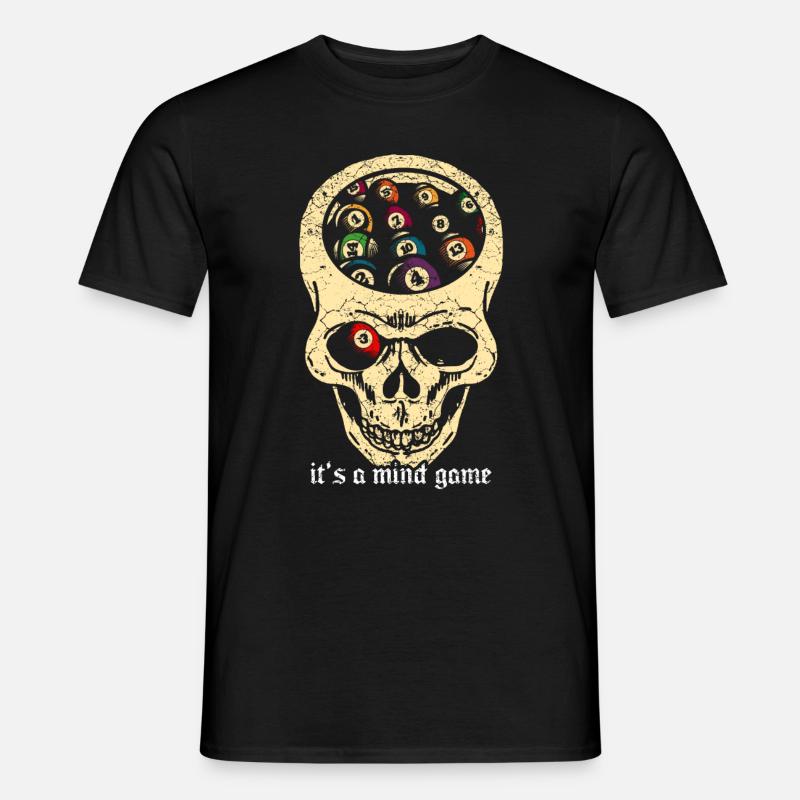 Billard Pool Snooker - Männer T-Shirt - Schwarz