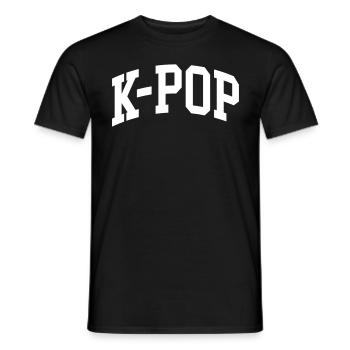 K-Pop - Männer T-Shirt - Schwarz - Vorne - AI Model Male 178 light (178cm)