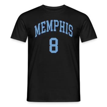 Memphis 8 - Männer T-Shirt - Schwarz - Vorne - AI Model Male 178 light (178cm)