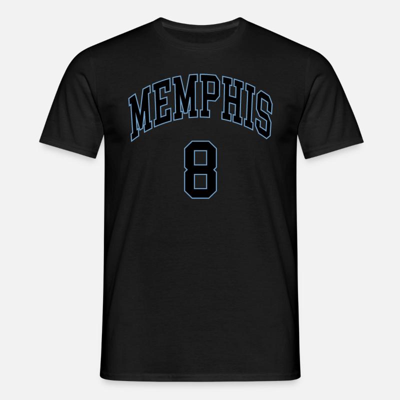 Memphis 8 - Männer T-Shirt - Schwarz