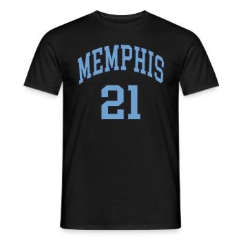 Memphis 21 - Männer T-Shirt - Schwarz - Vorne - AI Model Male 178 light (178cm)