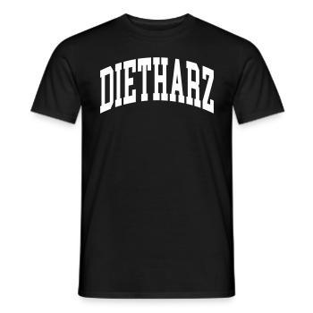 Dietharz - Men's T-Shirt - black - Front - AI Model Male 178 light (178cm)