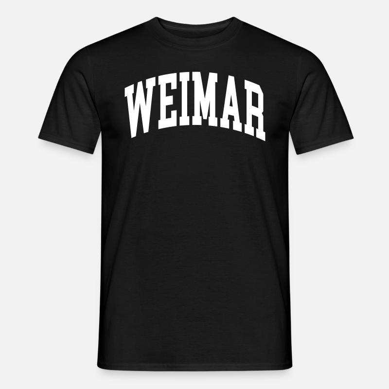 Weimar - Männer T-Shirt - Schwarz