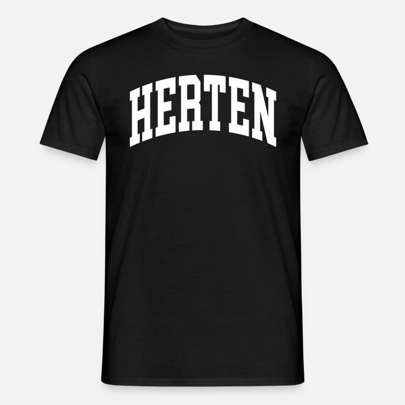 Herten - Männer T-Shirt - Schwarz