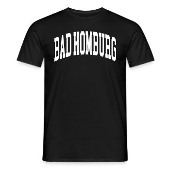 Bad Homburg - Men's T-Shirt - black - Front - AI Model Male 178 light (178cm)