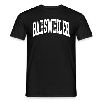 Baesweiler - T-shirt homme - noir - Devant - AI Model Male 178 light (178cm)