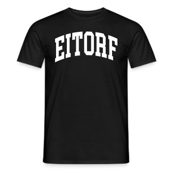 Eitorf - T-shirt homme - noir - Devant - AI Model Male 178 light (178cm)