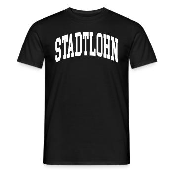 Stadtlohn - T-shirt homme - noir - Devant - AI Model Male 178 light (178cm)