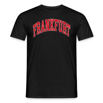 Francfort - T-shirt homme - noir - Devant - AI Model Male 178 light (178cm)