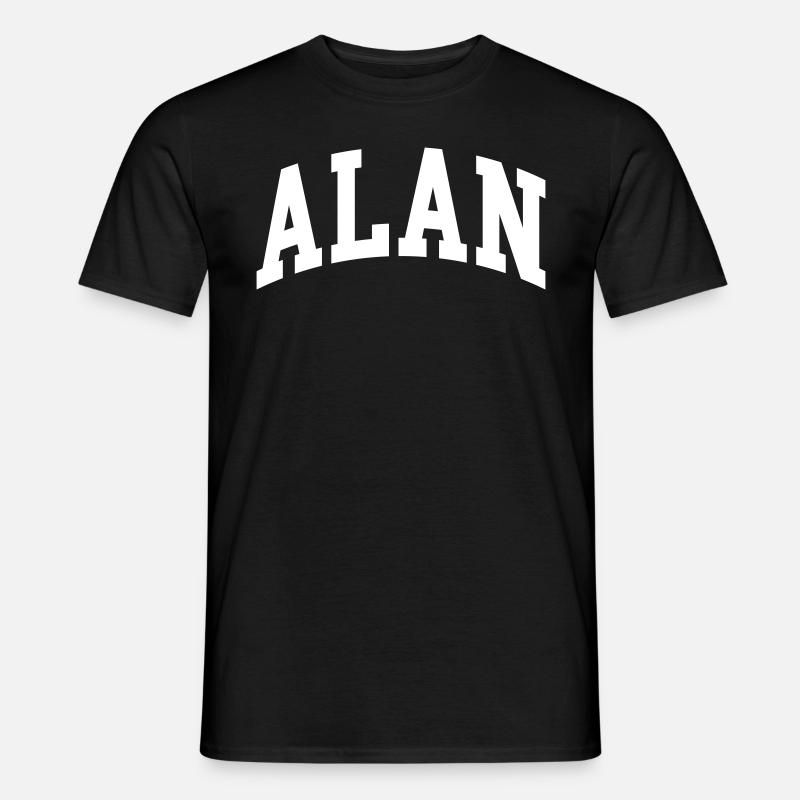 Alan - Männer T-Shirt - Schwarz