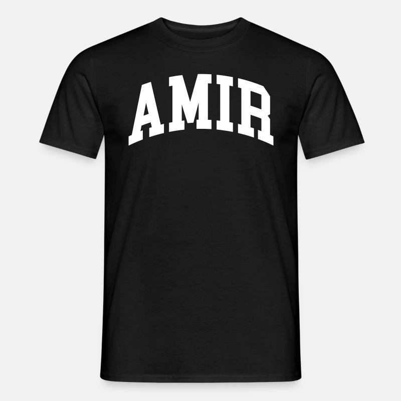 Amir - Männer T-Shirt - Schwarz