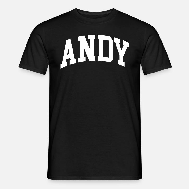 Andy - Männer T-Shirt - Schwarz