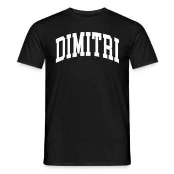 Dimitri - T-shirt homme - noir - Devant - AI Model Male 178 light (178cm)