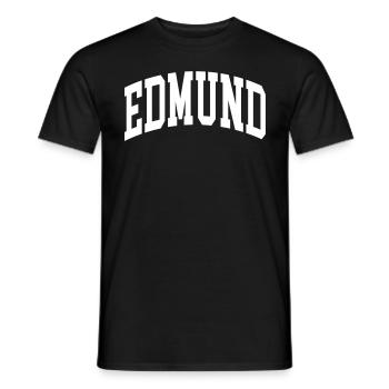 Edmund - T-shirt homme - noir - Devant - AI Model Male 178 light (178cm)