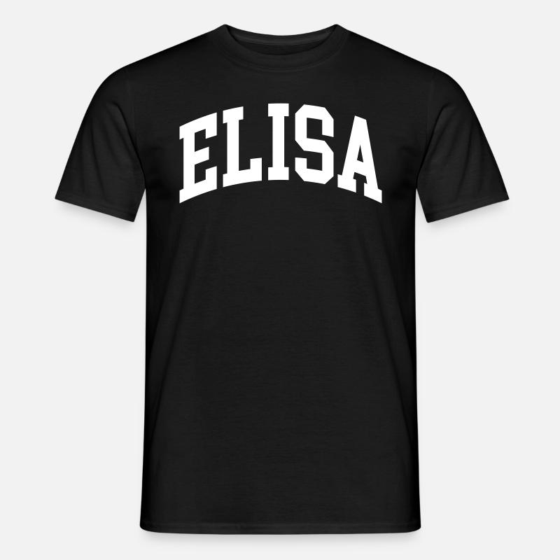 Elisa - Männer T-Shirt - Schwarz