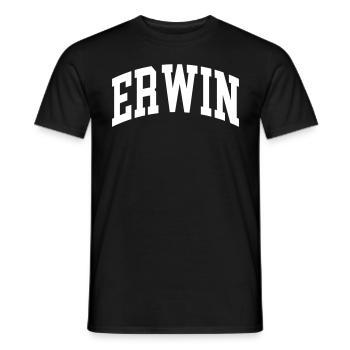 Erwin - Männer T-Shirt - Schwarz - Vorne - AI Model Male 178 light (178cm)