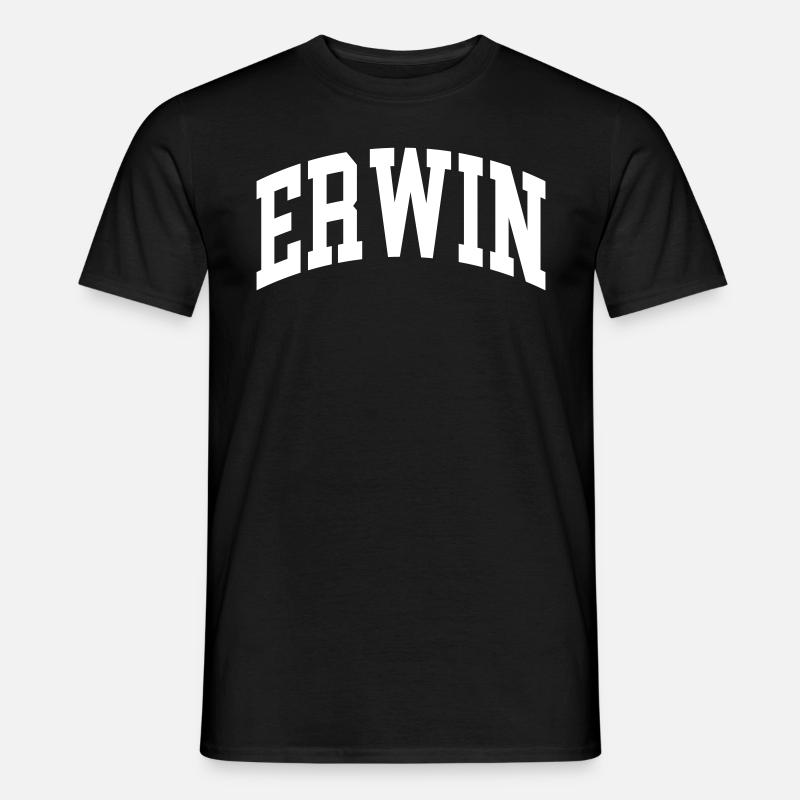 Erwin - Männer T-Shirt - Schwarz