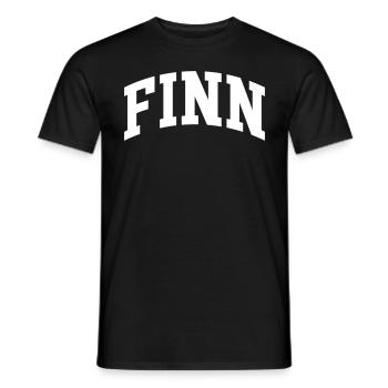 Finn - Men's T-Shirt - black - Front - AI Model Male 178 light (178cm)