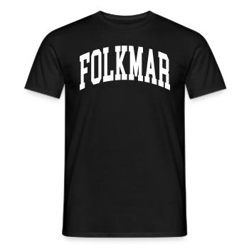 Folkmar (en anglais seulement) - T-shirt homme - noir - Devant - AI Model Male 178 light (178cm)