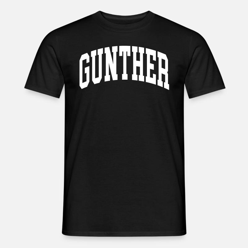 Gunther - Männer T-Shirt - Schwarz