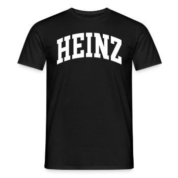 Heinz - Männer T-Shirt - Schwarz - Vorne - AI Model Male 178 light (178cm)