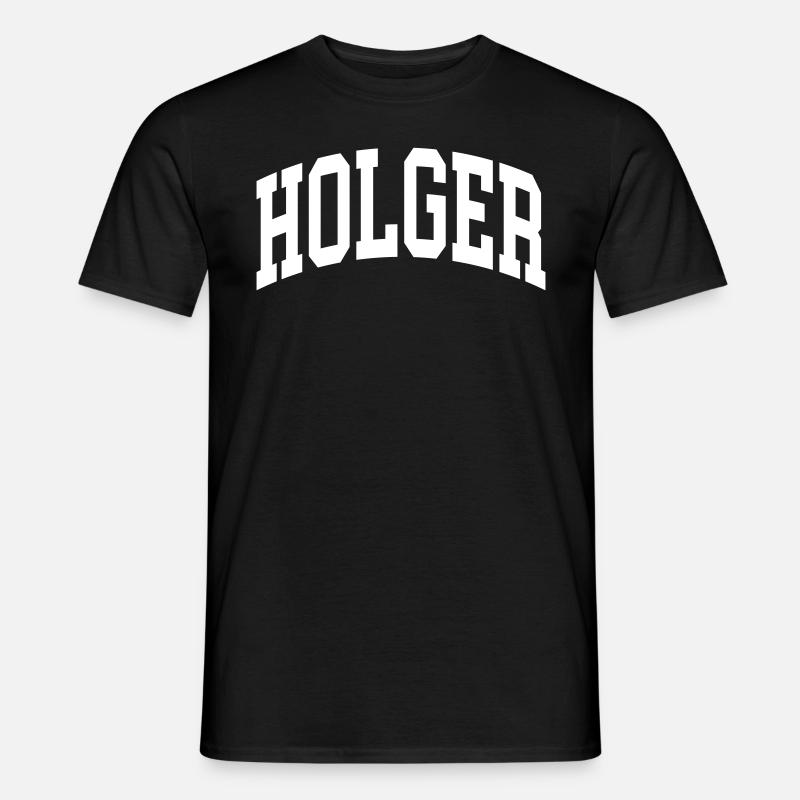 Holger - Männer T-Shirt - Schwarz