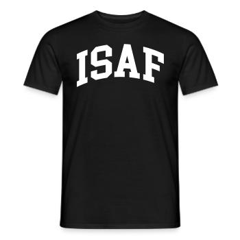 Isaf - Männer T-Shirt - Schwarz - Vorne - AI Model Male 178 light (178cm)