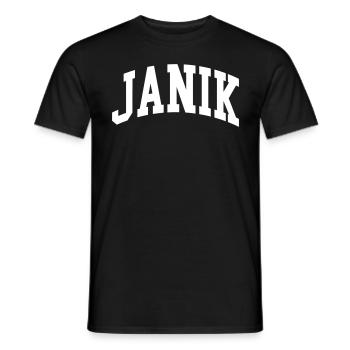 Janik - T-shirt homme - noir - Devant - AI Model Male 178 light (178cm)