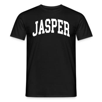 Jasper - Männer T-Shirt - Schwarz - Vorne - AI Model Male 178 light (178cm)