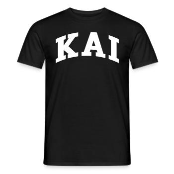 Kai - Männer T-Shirt - Schwarz - Vorne - AI Model Male 178 light (178cm)