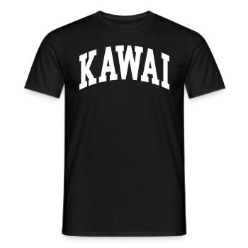 Kawai - T-shirt homme - noir - Devant - AI Model Male 178 light (178cm)