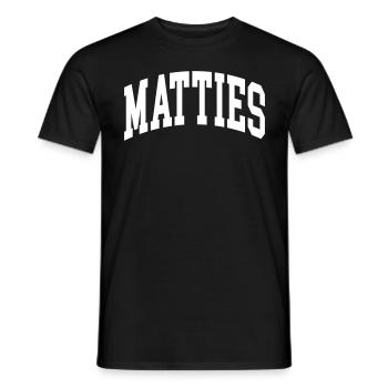 Les Matties - T-shirt homme - noir - Devant - AI Model Male 178 light (178cm)