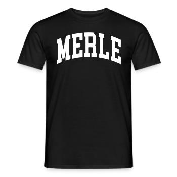Merle - T-shirt homme - noir - Devant - AI Model Male 178 light (178cm)