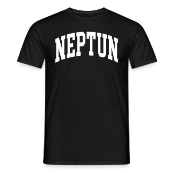 Neptun - Männer T-Shirt - Schwarz - Vorne - AI Model Male 178 light (178cm)