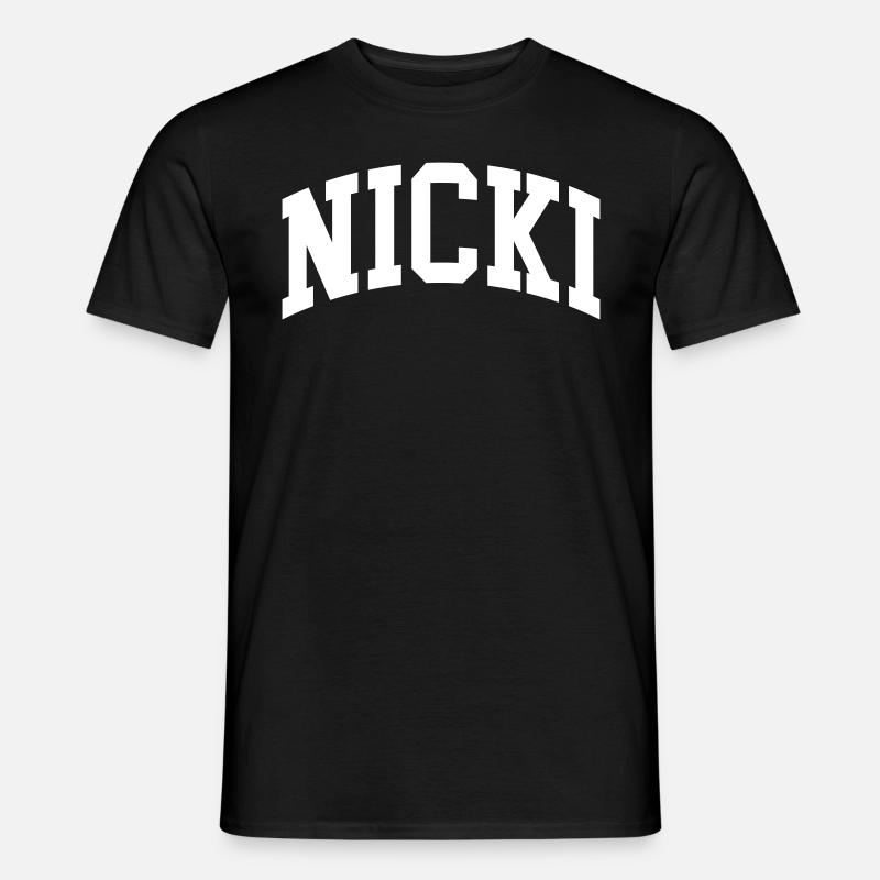 Nicki - Männer T-Shirt - Schwarz
