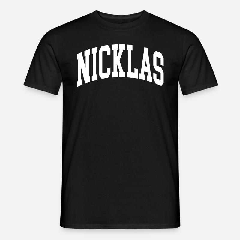 Nicklas - Männer T-Shirt - Schwarz
