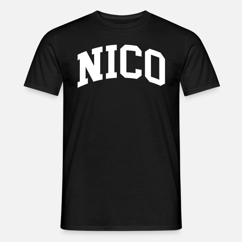 Nico - Männer T-Shirt - Schwarz