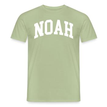 Noah - Men's T-Shirt - sage - Front - AI Model Male 178 light (178cm)