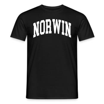Norwin (en anglais seulement) - T-shirt homme - noir - Devant - AI Model Male 178 light (178cm)