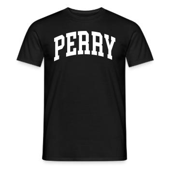 Perry - Männer T-Shirt - Schwarz - Vorne - AI Model Male 178 light (178cm)