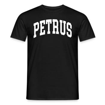 Peter - Men's T-Shirt - black - Front - AI Model Male 178 light (178cm)