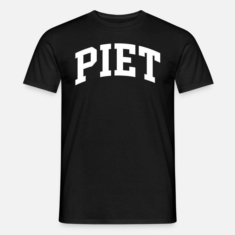Piet - Männer T-Shirt - Schwarz