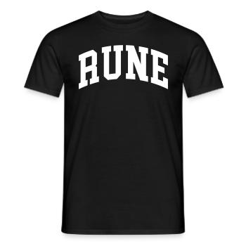 Rune - Men's T-Shirt - black - Front - AI Model Male 178 light (178cm)