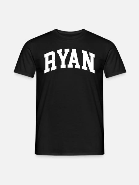 Ryan - Männer T-Shirt - Schwarz