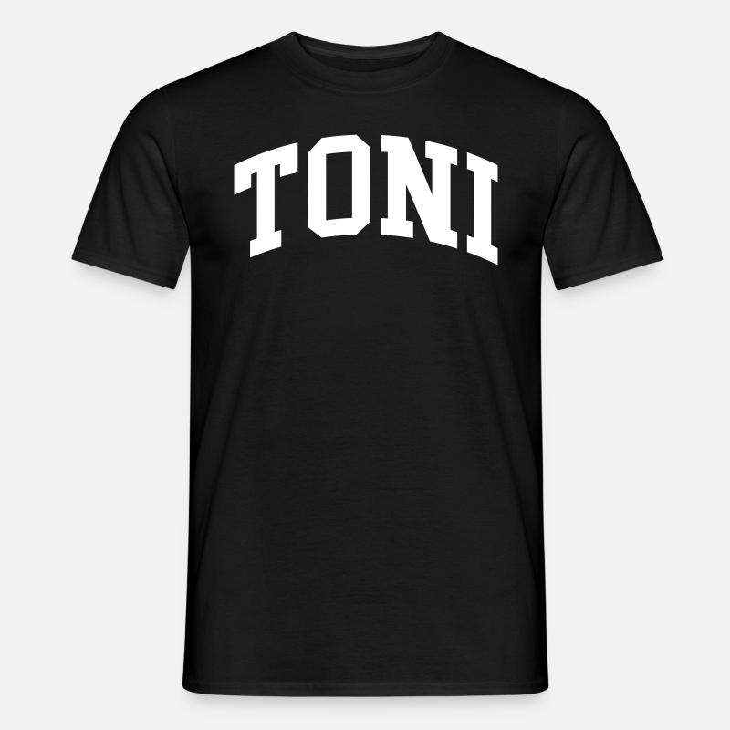 Toni - Männer T-Shirt - Schwarz