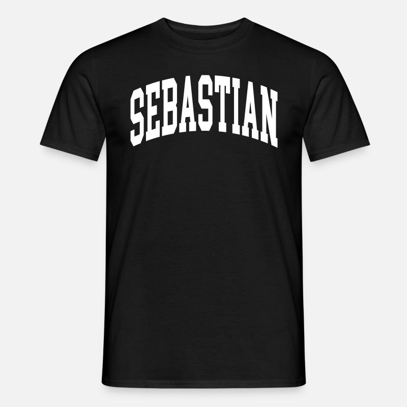 Sebastian - Männer T-Shirt - Schwarz