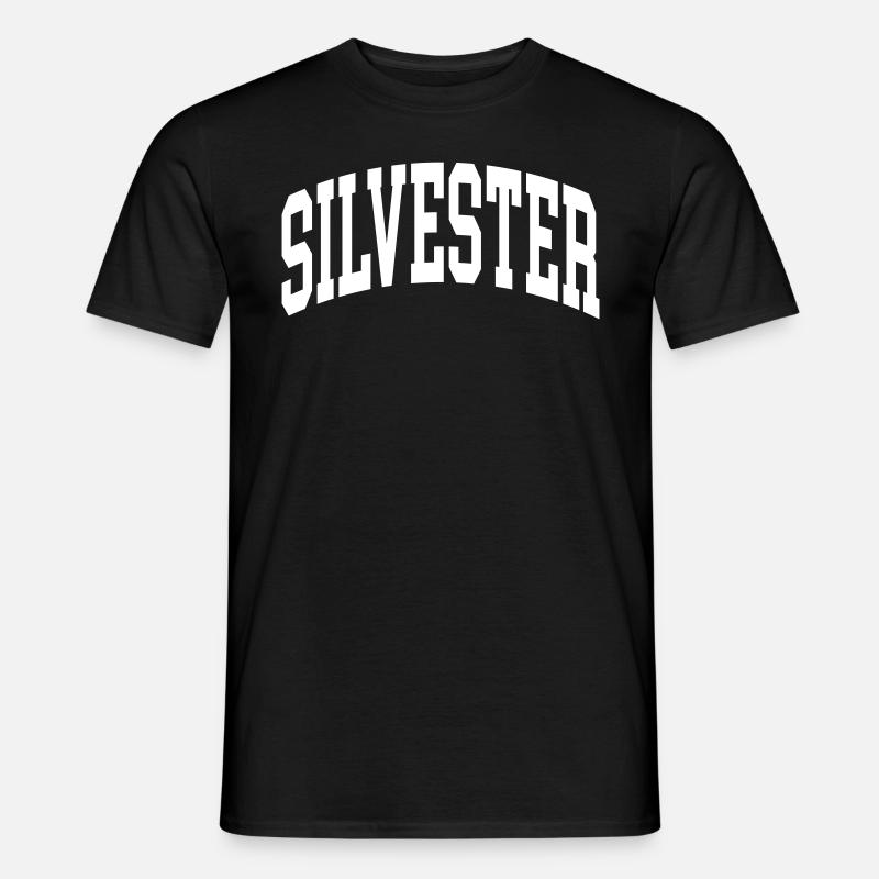 Silvester - Männer T-Shirt - Schwarz
