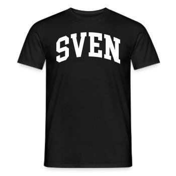 Sven - Männer T-Shirt - Schwarz - Vorne - AI Model Male 178 light (178cm)