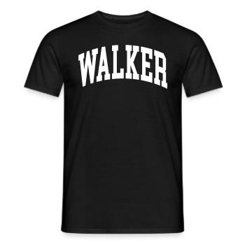 Walker - Männer T-Shirt - Schwarz - Vorne - AI Model Male 178 light (178cm)